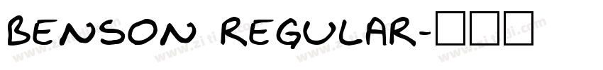 Benson Regular字体转换